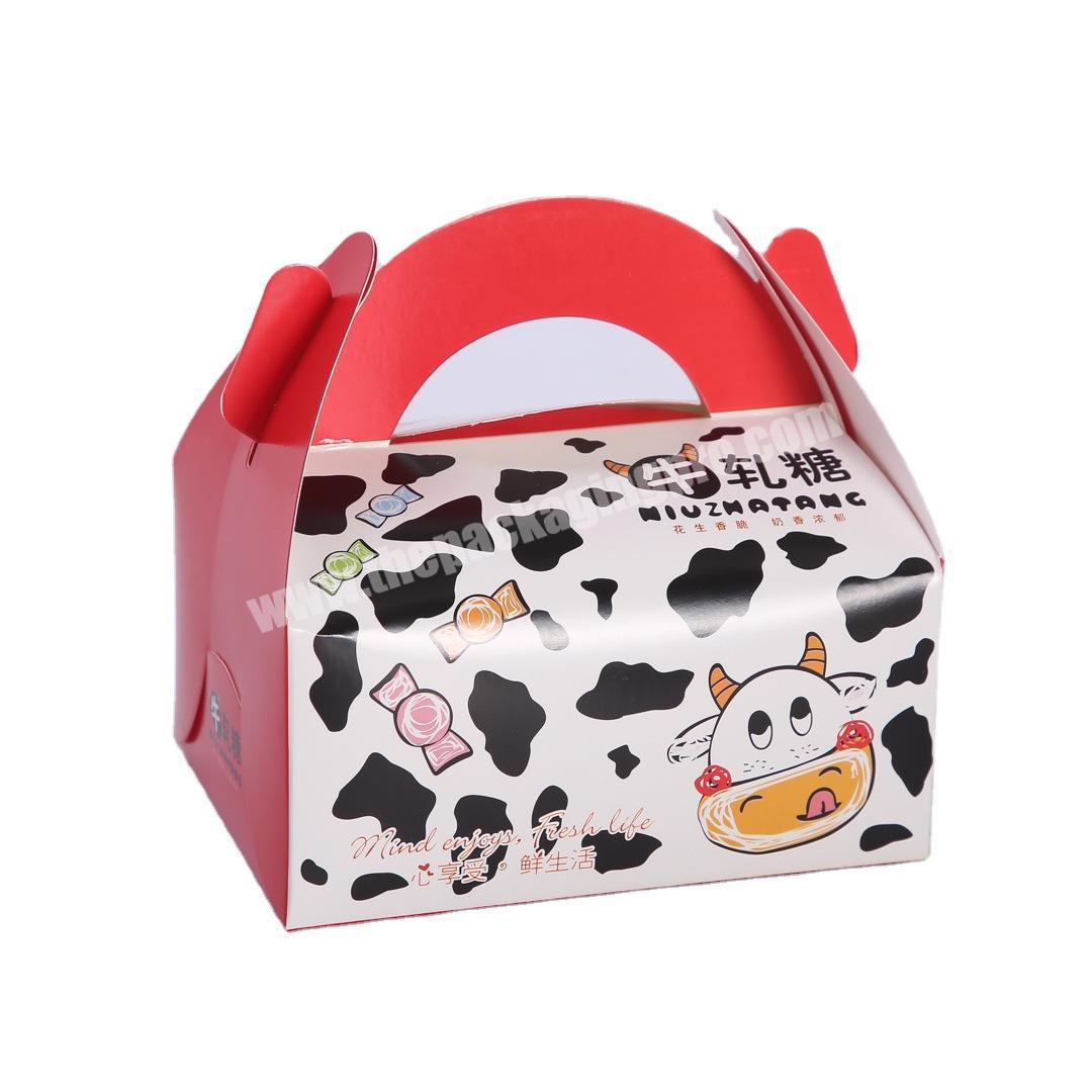 Customized milk candy packaging box can be hand-packed special-shaped box house shape carton printing LOGO