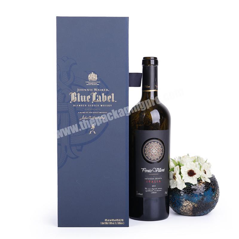 Customized New High-End Single Red Wine Paper Box