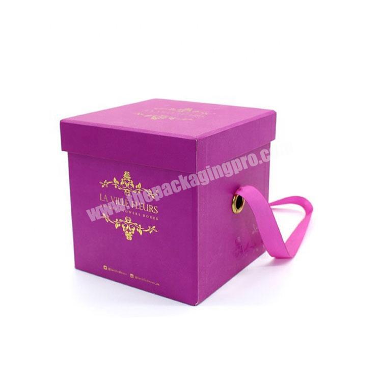 Customized New Style Gift Packaging Paper Cardboard Handle boxes