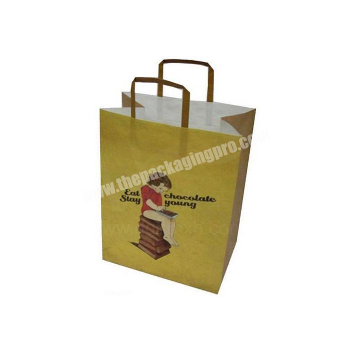 Customized paper bag handle luxury logo