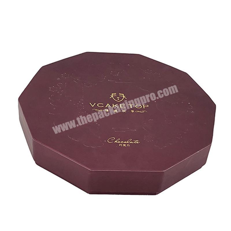 Customized paper boxes of luxury chocolate gifts in different shapes
