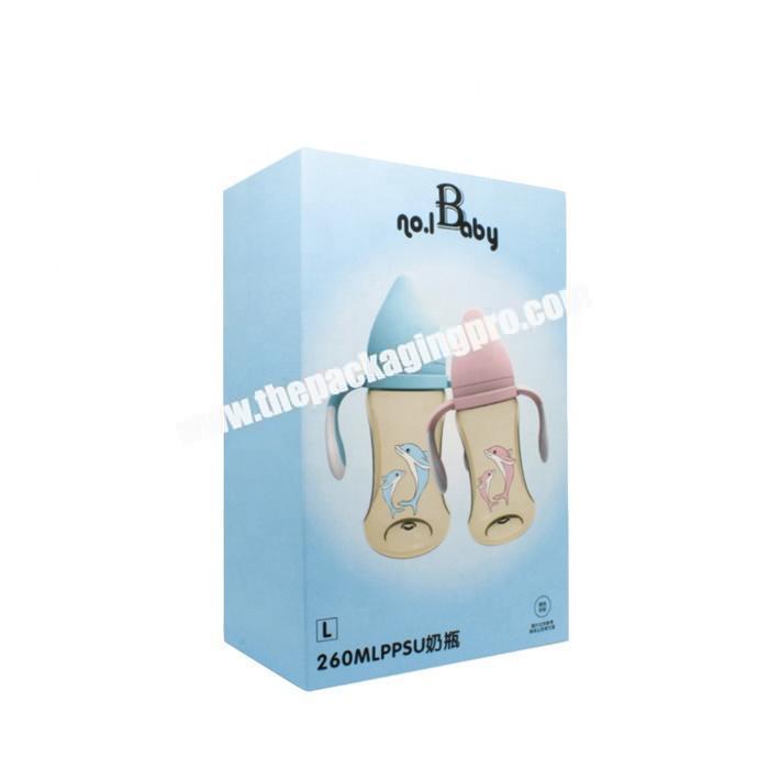 Customized paper cardboard packaging boxes for milk bottle