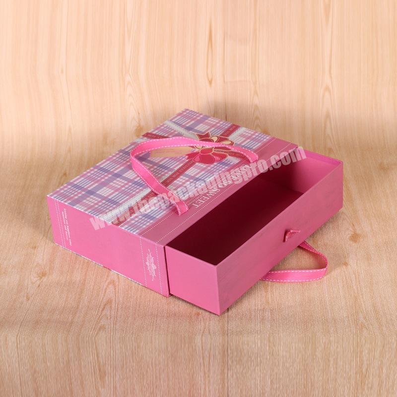 Customized paper drawer box for luxury lingerie packaging
