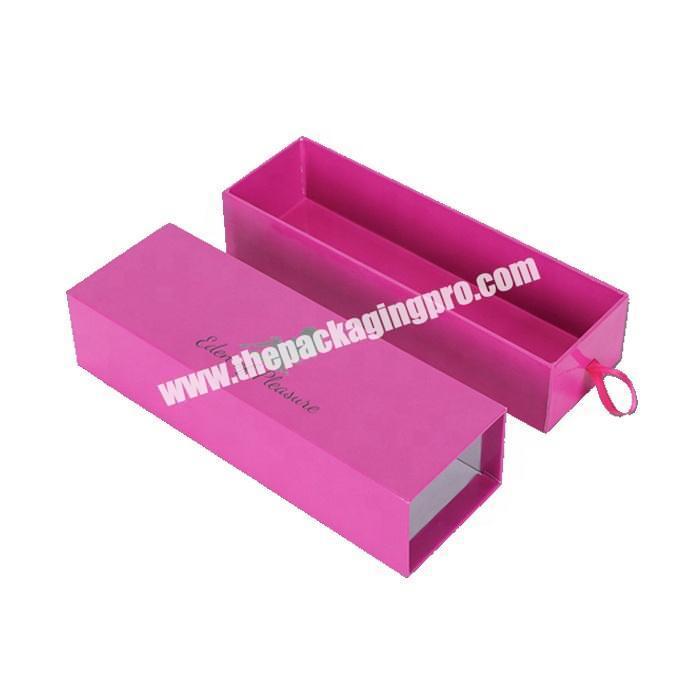 Customized paper drawer box hair extension packaging gift box with handle