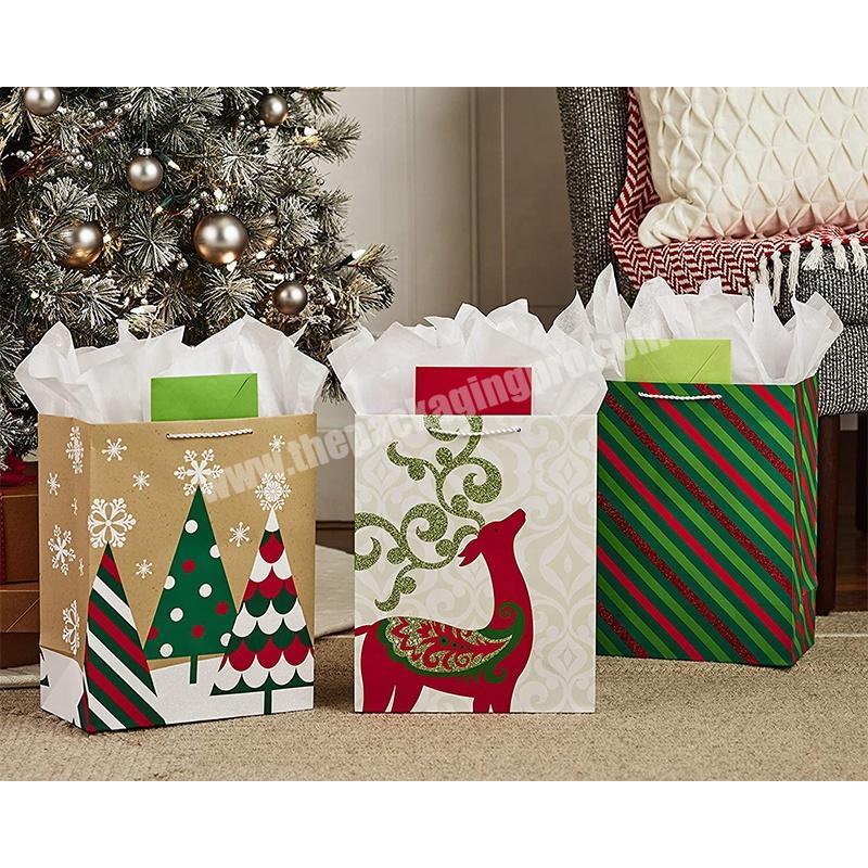 Customized Paper Gift Bag, Cheap Christmas Gift Bag, Paper Carry Bags