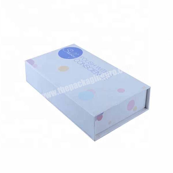 Customized paper material white paper box with your design