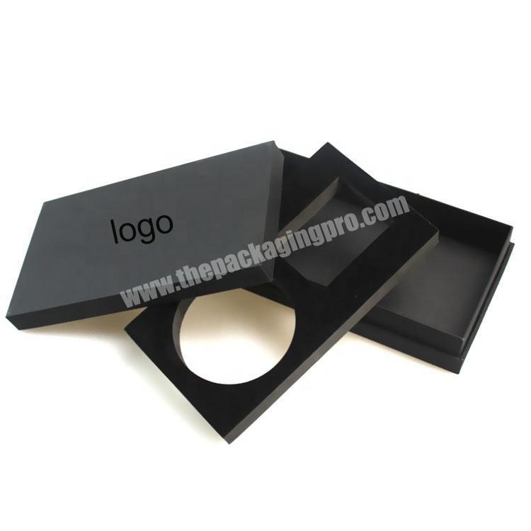 customized paper packaging box with foam tray lid and base box