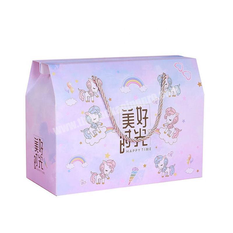 Customized Party Boxes Supplier We Corrugated Paper Food Candy Packaging Baby Gift Box For Kids Birthdays