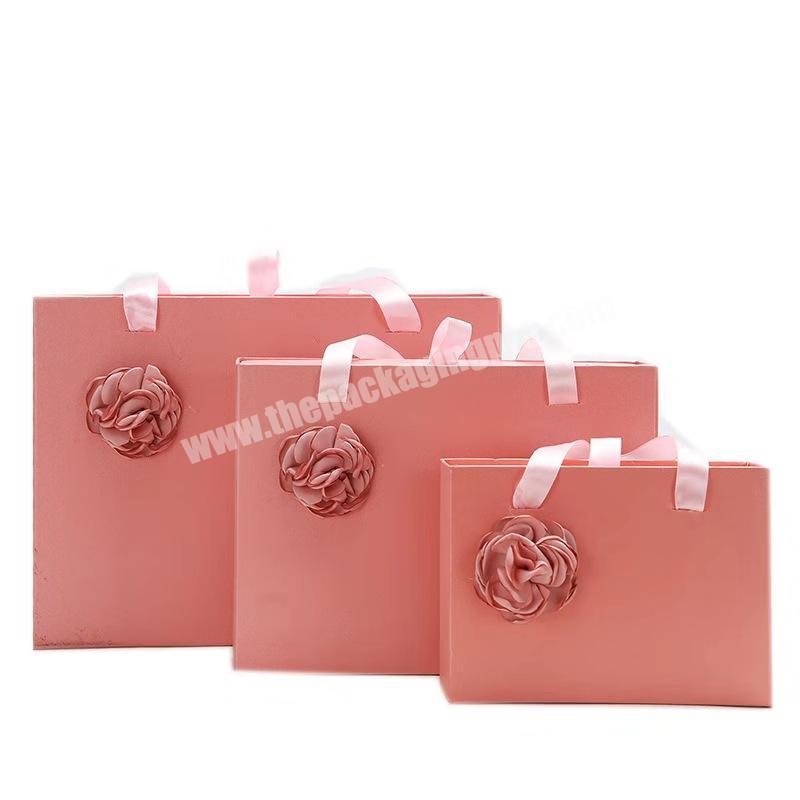 Customized pink packing gift box with luxury print cardboard packaging boxes