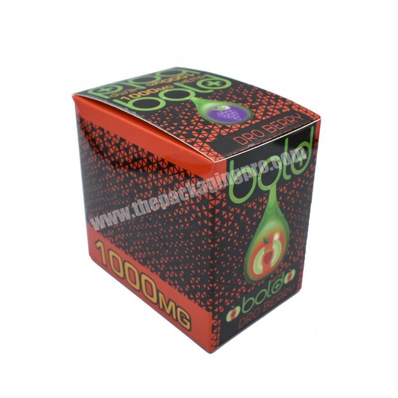 Customized POS package art paper Packaging foldable tear away display box