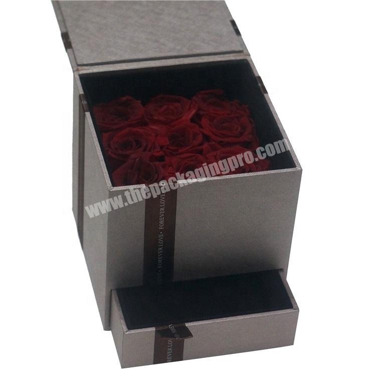 Customized print luxury design Low MOQ Drawer type paper box with partition custom gift box  mini gift box