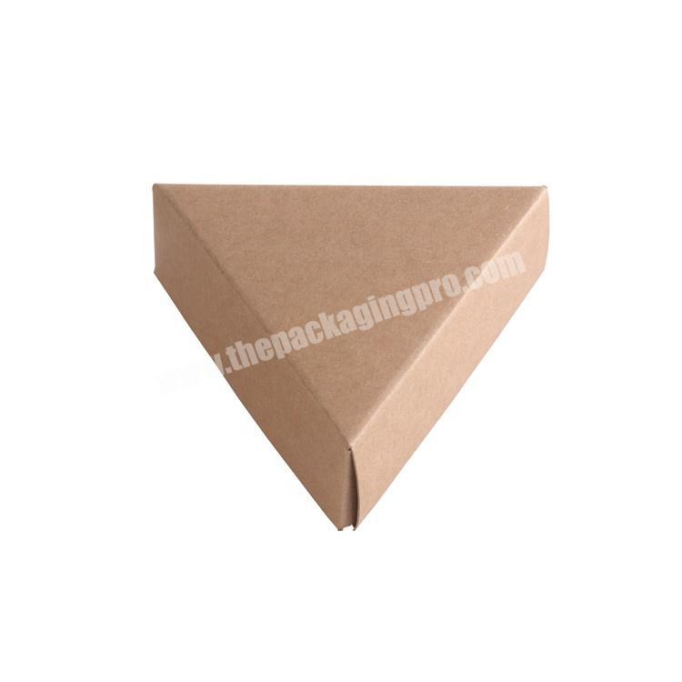 Customized Printed Logo Kraft Paper Triangle Packaging Storage Gift Box