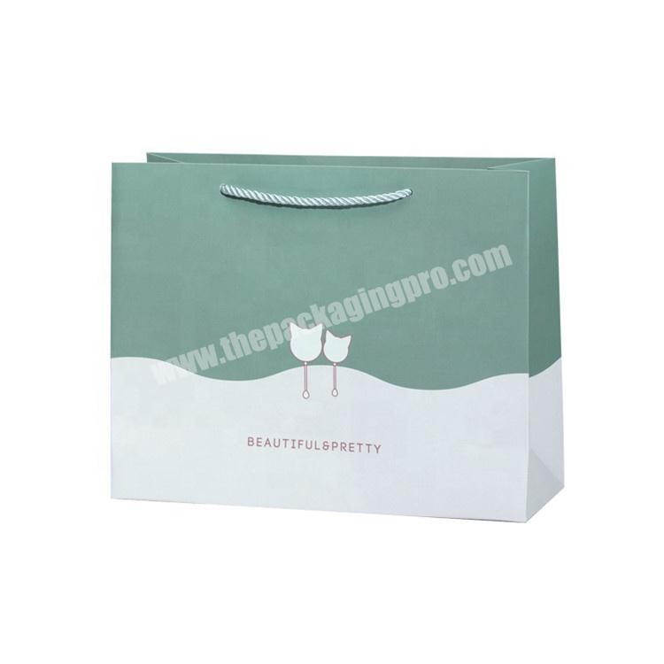 Customized printing clothing stored paper shopping bag