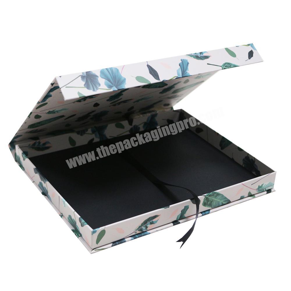 Customized printing eco magnetic paper gift box cardboard notebook packaging