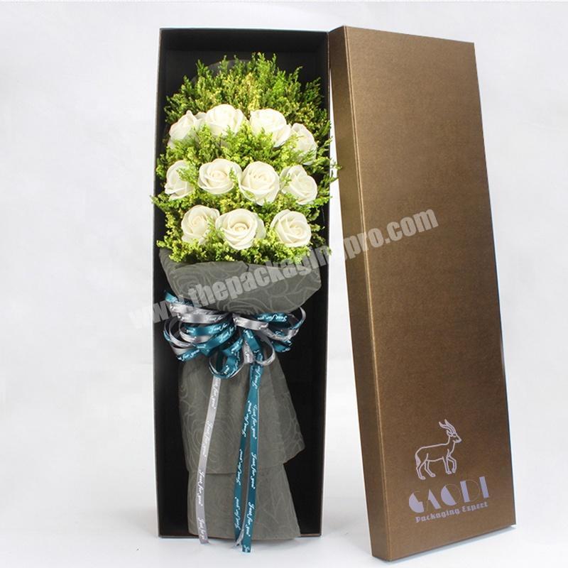 Customized Printing Flower Gift Packaging Long Stem Roses Box