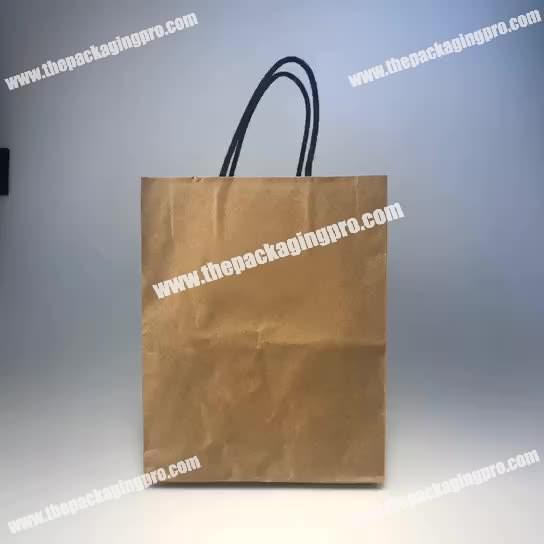 Customized Promotional Cheap High Quality  Brown Kraft Paper Bags