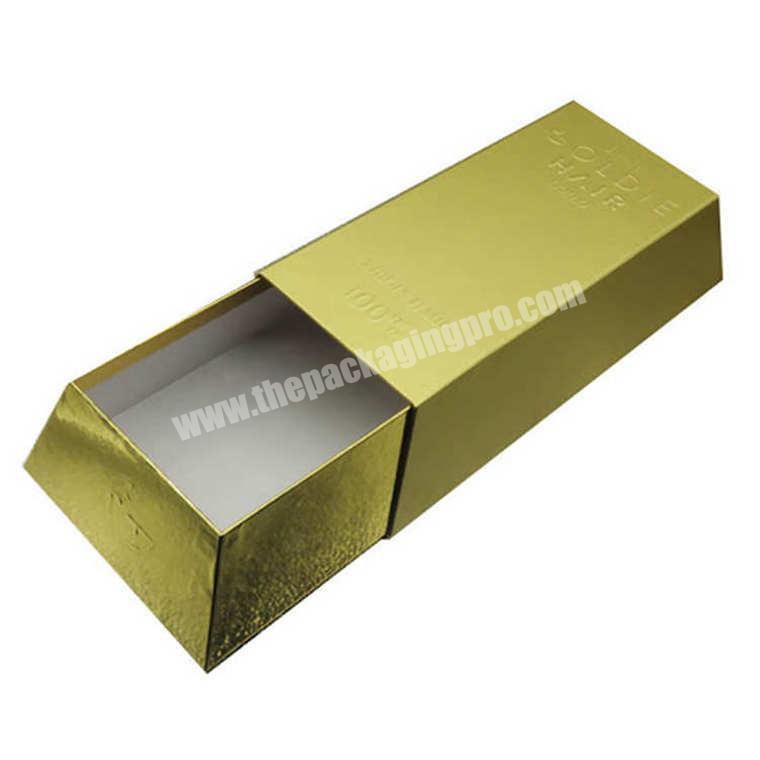 Customized Push Drawer Type Shoes Packaging Luxury Box With Glossy Finished