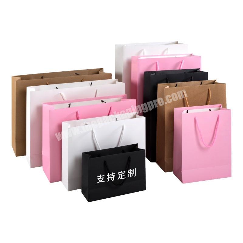 Customized recyclable clothing bags and gift bags for shopping bags in supermarkets printed logo with gold foil