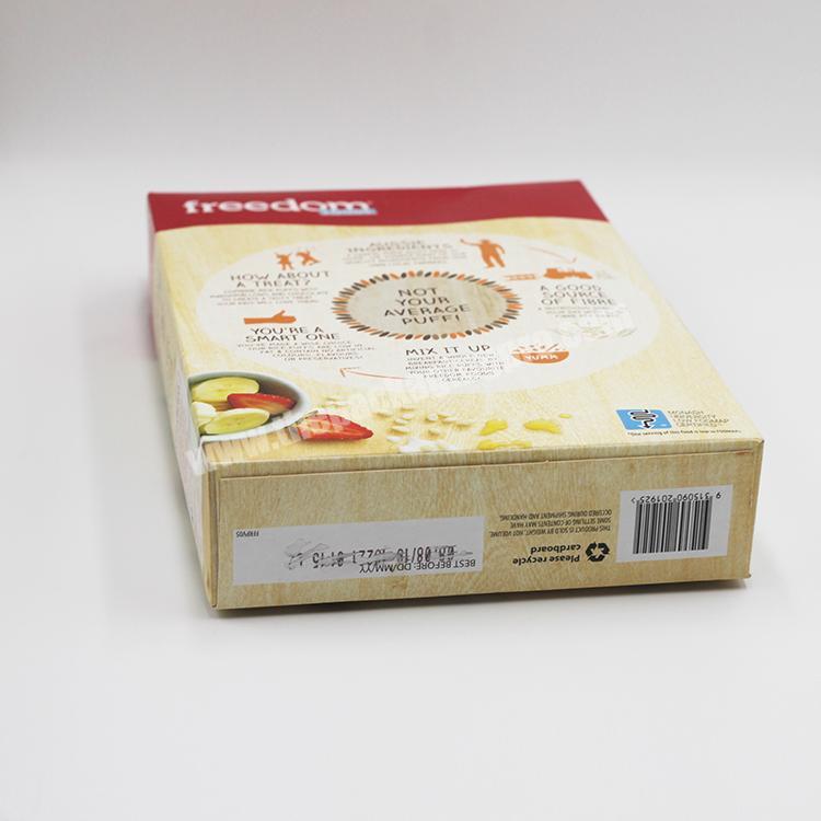 Customized recycled material biscuit cookie box packaging printing cookie paper box
