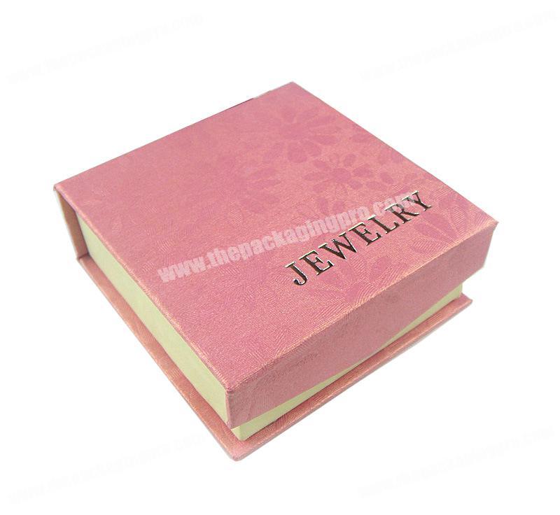 Customized Size and Logo Good Quality Special Textured Paper Jewelry Bracelet Packaging Box with Magnetic Closure