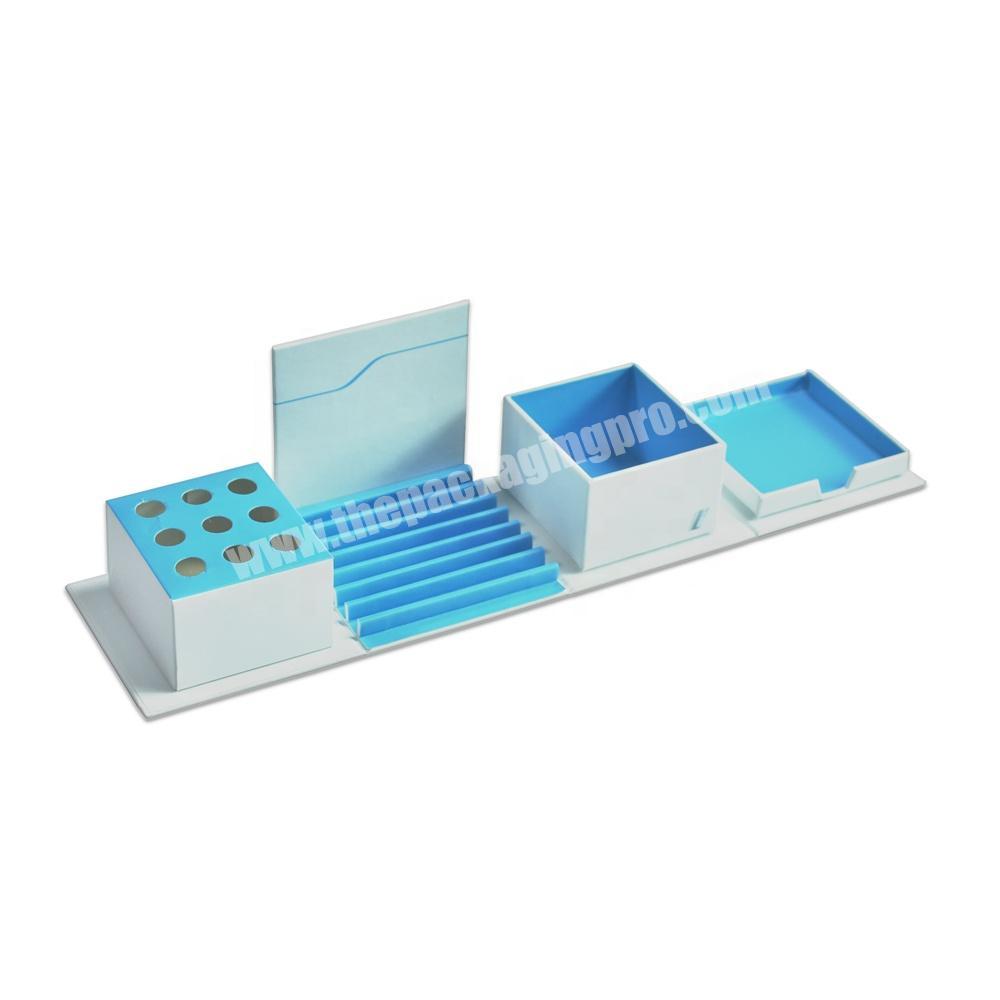 Customized size foldable gift box paper stationery box desk organizer