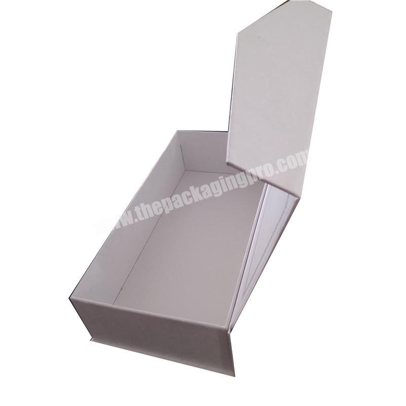 Customized Size Luxury White Folding Gift Box Magnetic Closure