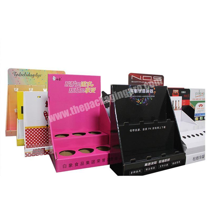 Customized Size&Style folding cardboard bump bin display cdu display unit for electronics