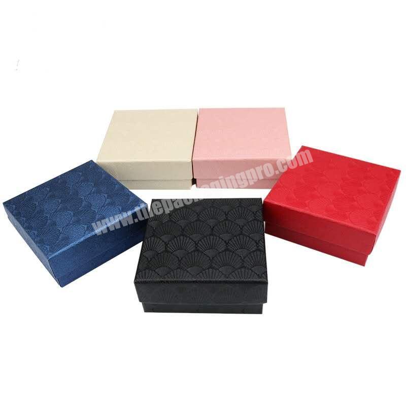 Customized small candy gift cardboard black packaging box