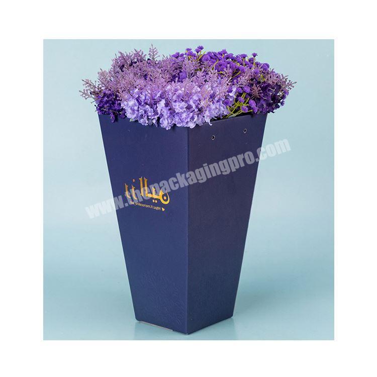 customized square empty flower packaging gift box