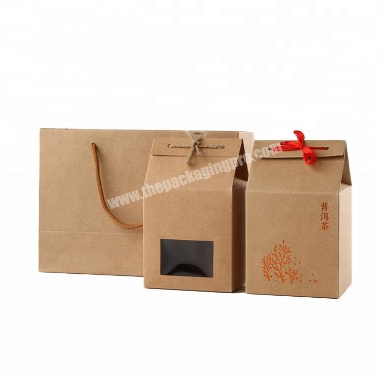 Customized tea packing box kraft paper tea box gift box