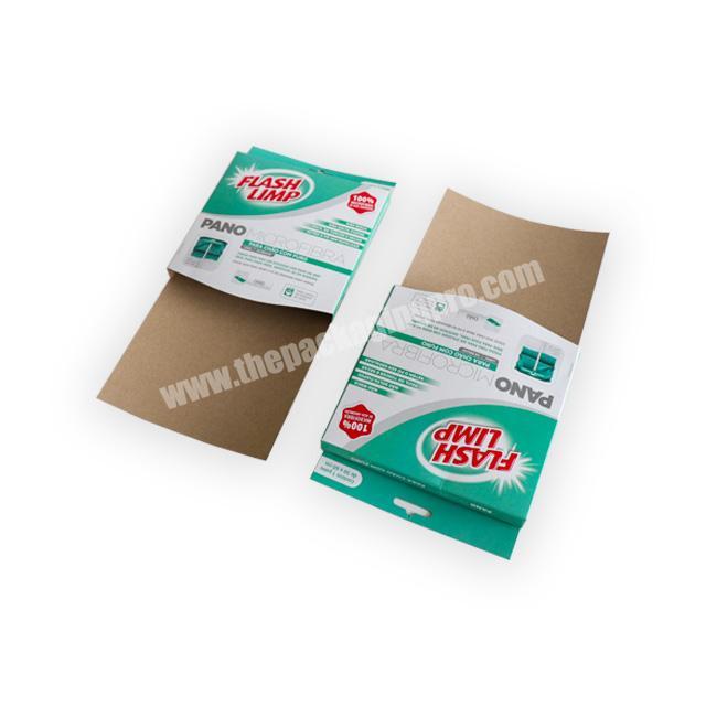 Customized trademark personalized design towel cardboard packaging