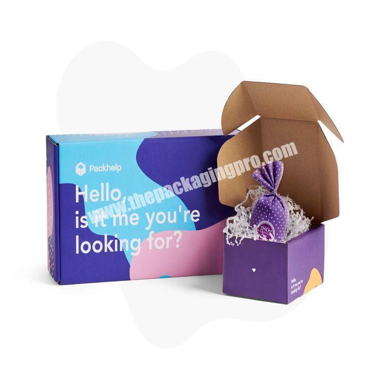 Customized Trending Products Cardboard Packing Mailer Padded Box Corn Printer