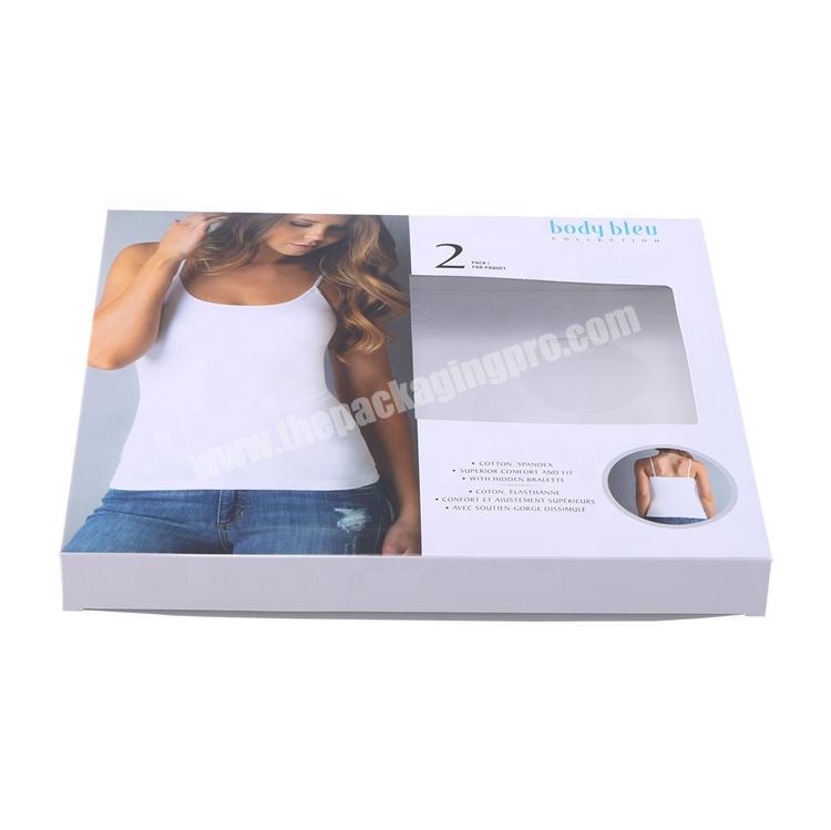 Customized Underwear packaging box Vest Clothing Small Packaging Paper Box For clothing shop toggerygarment factory
