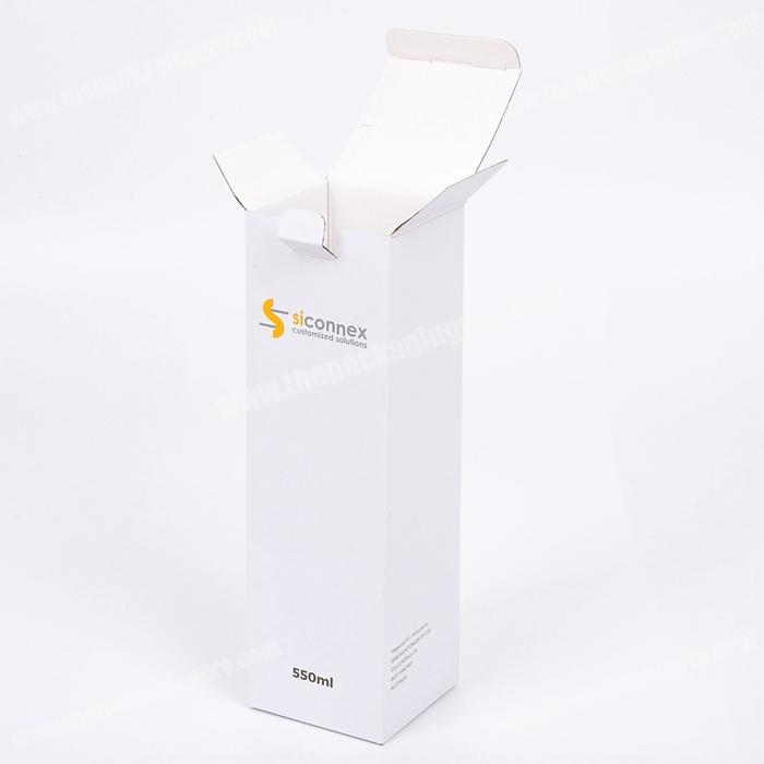 Customized WE white paper box packaging corrugated cardboard die cutting colored led light paper box