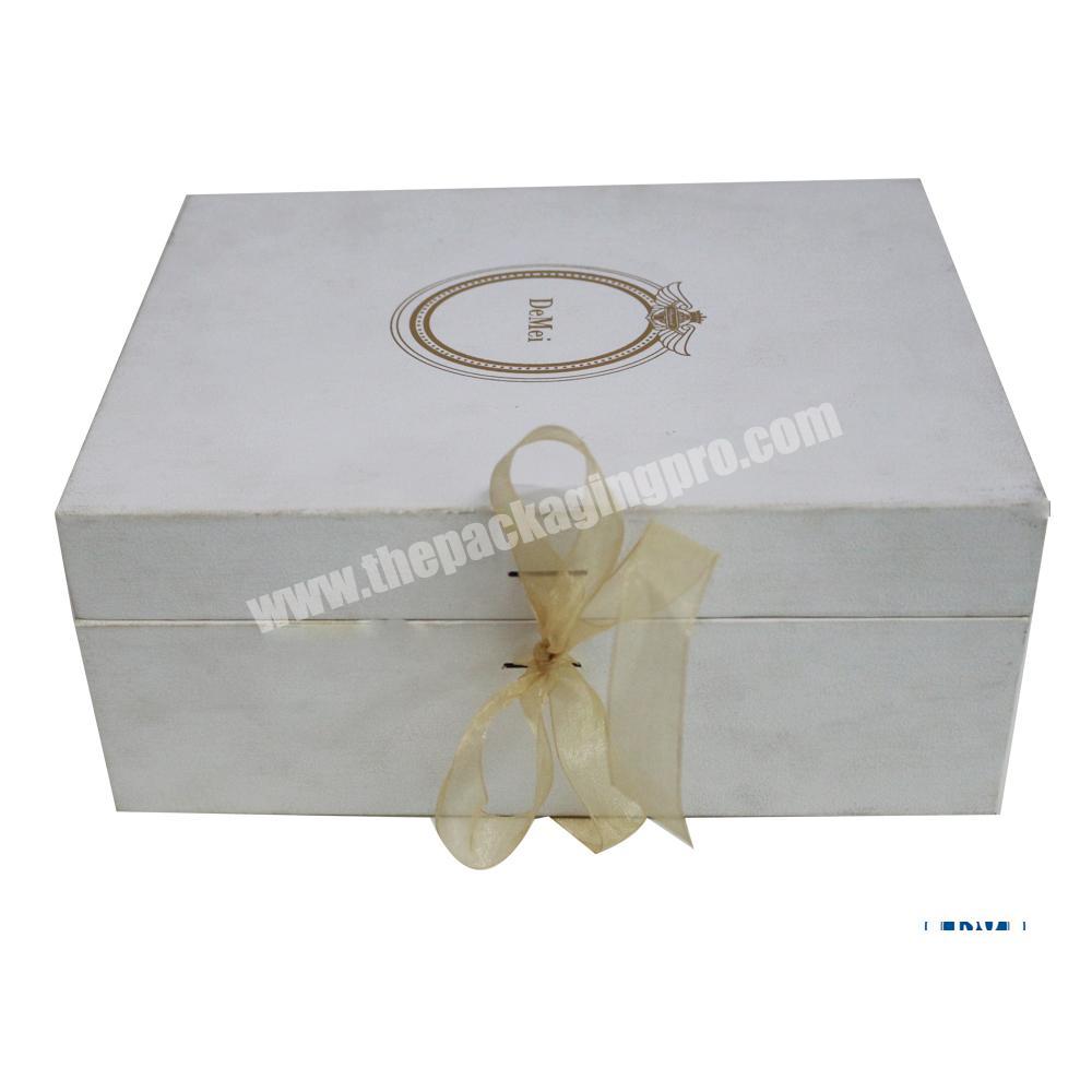 customized white bottle packaging box hinged paper cardboard box with EVA foam insert