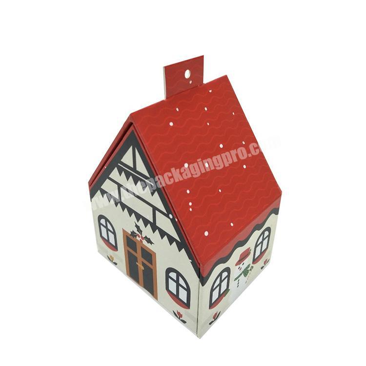 Cute custom house shape gift box for christmas