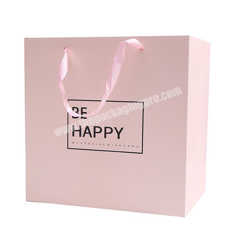 cute pink packaging design your own paper bag