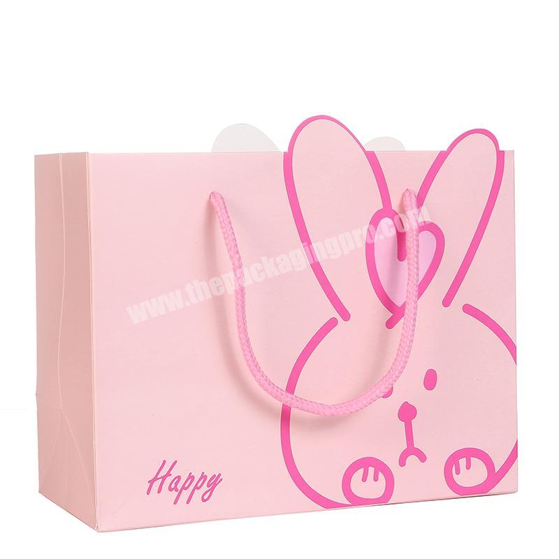 Cute rabbit pattern gift bag custom