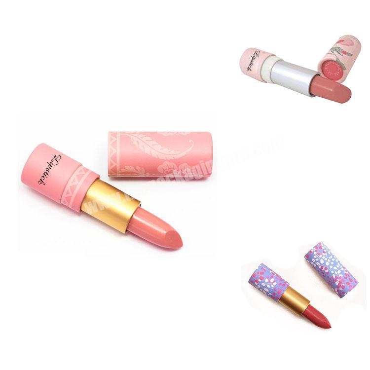Cute recycled paper lipstick tube packaging