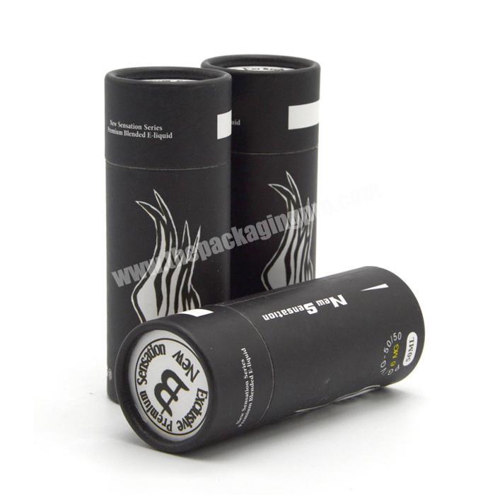 cylinder packing box packaging round box black paper tube