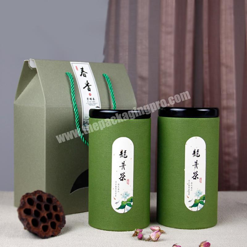 Cylindrical tea packaging box custom