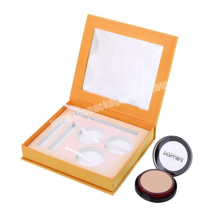 Decorative Cardboard Paper Packaging Cosmetic Gift Box With Foam Insert