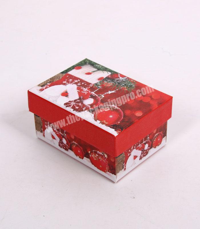 Decorative Christmas Small Square Packaging Gift Boxes With Lids