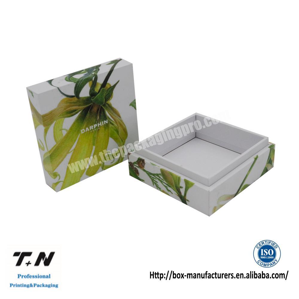 Decorative custom cardboard box with lid packaging