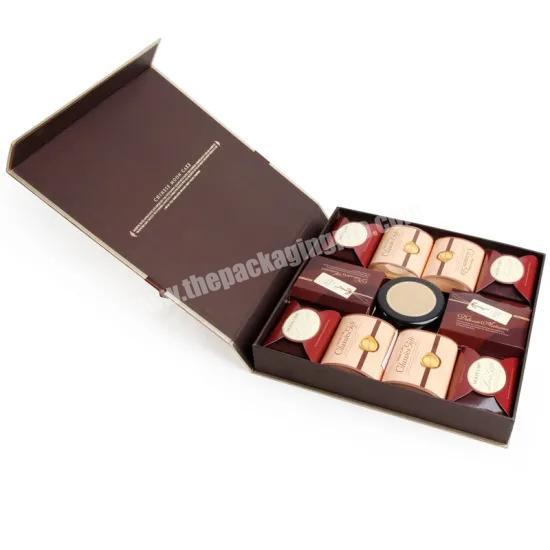 Delicate Chocolate Mooncake Tab Top Tote Paper Bakery Candy Boxes