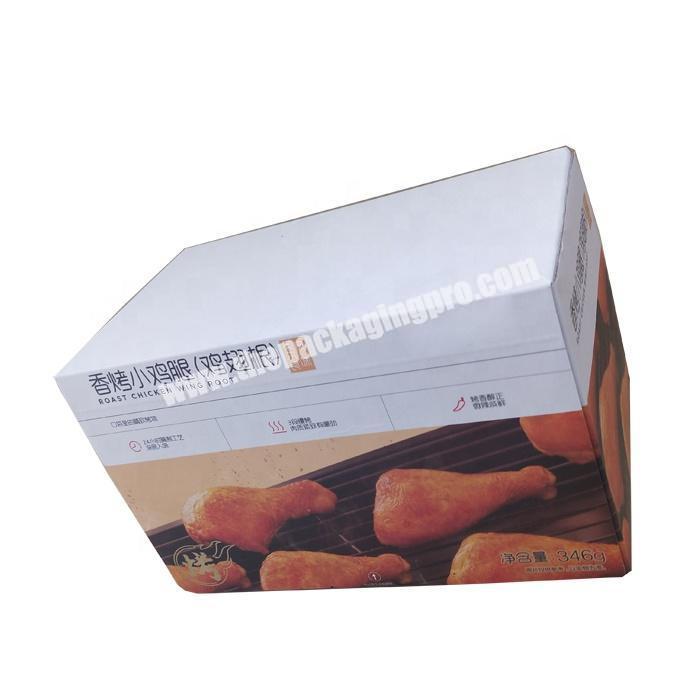 Delicate corrugated paper packaging box for snack food
