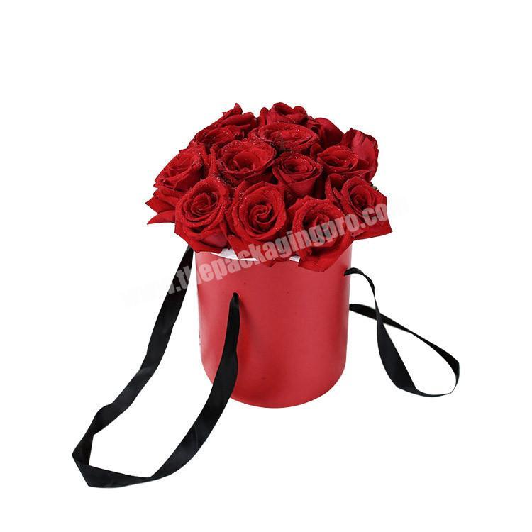 Delicate Decorative Custom Luxury Round Rose Flower Packaging Box Your Logo For Flowers