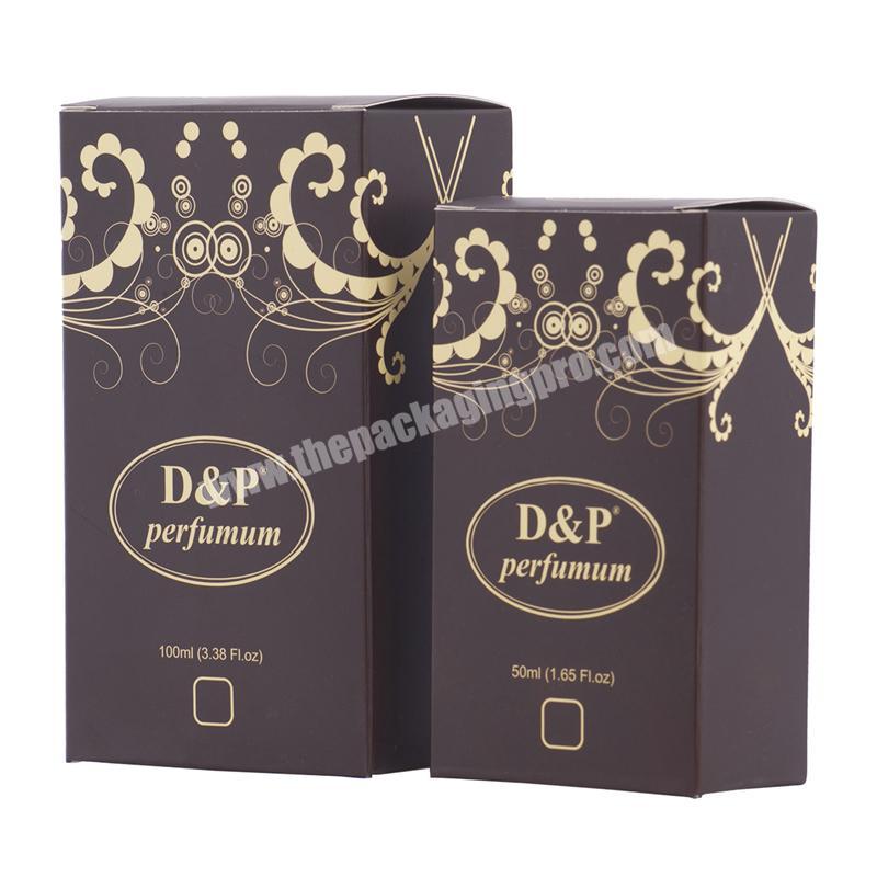Design cardboard cosmetic black and gold cosmetic packaging