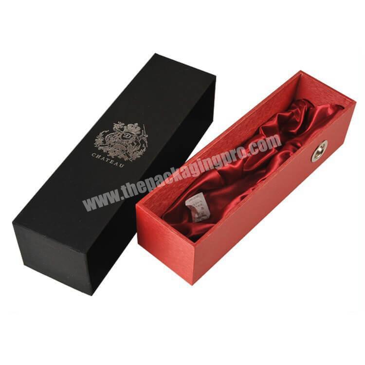 Design Cheap Custom Printed Cardboard Black Box Wine Coupon in Guangzhou