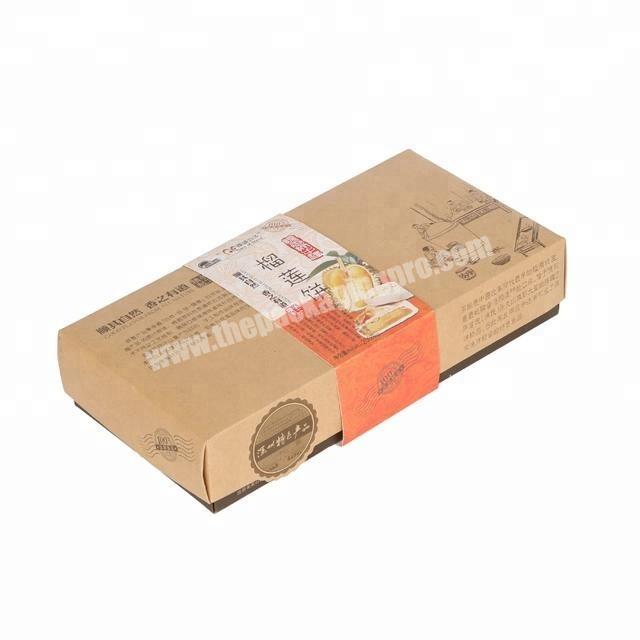 Design eco-friendly paper meat pie packaging box